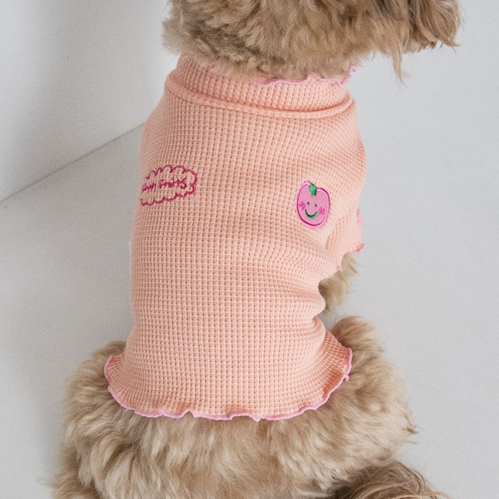 Pet Happy Fruits Lettuce Tee(Peach)